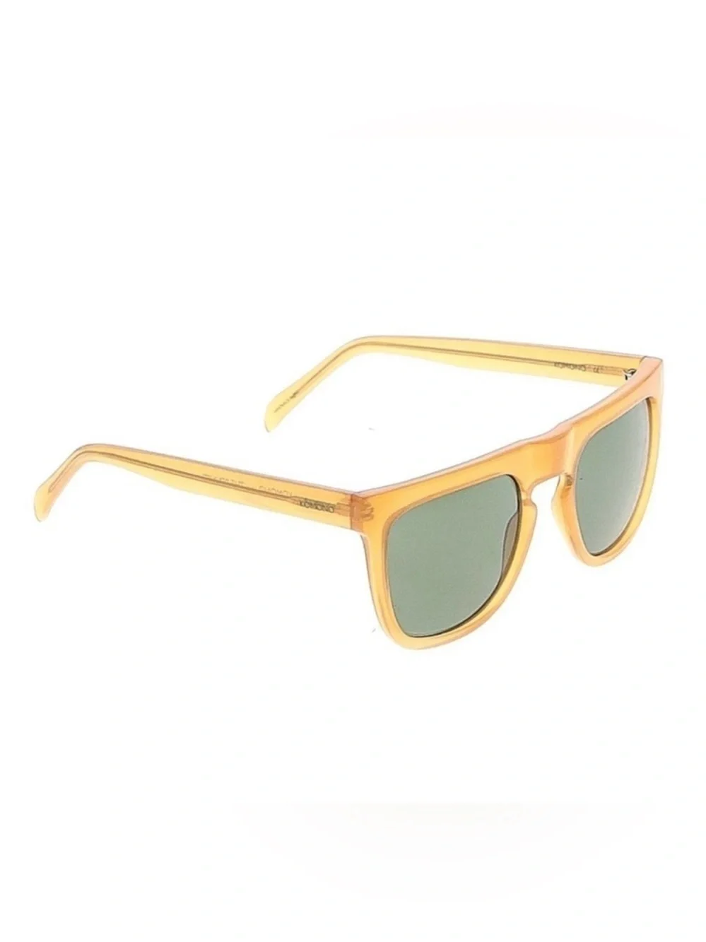 KOMONO Bennet Amber Sunglasses NEW tan gold shield UV400 - Picture 13 of 13